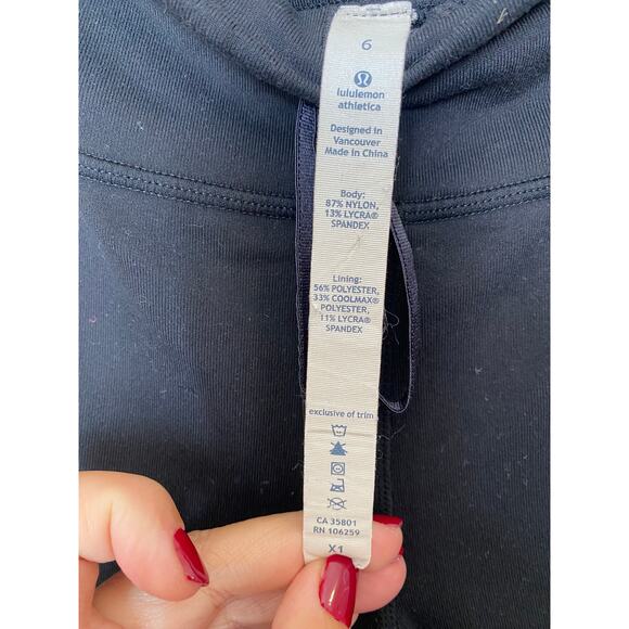 Lululemon The Still Cropped Wide-Leg Pants with draw string closure Women's sz 6 - Picture 3 of 9